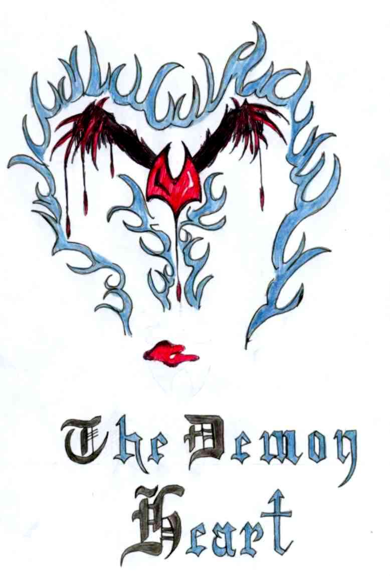 Fonds d'cran Art - Crayon Calligraphie The demon heart