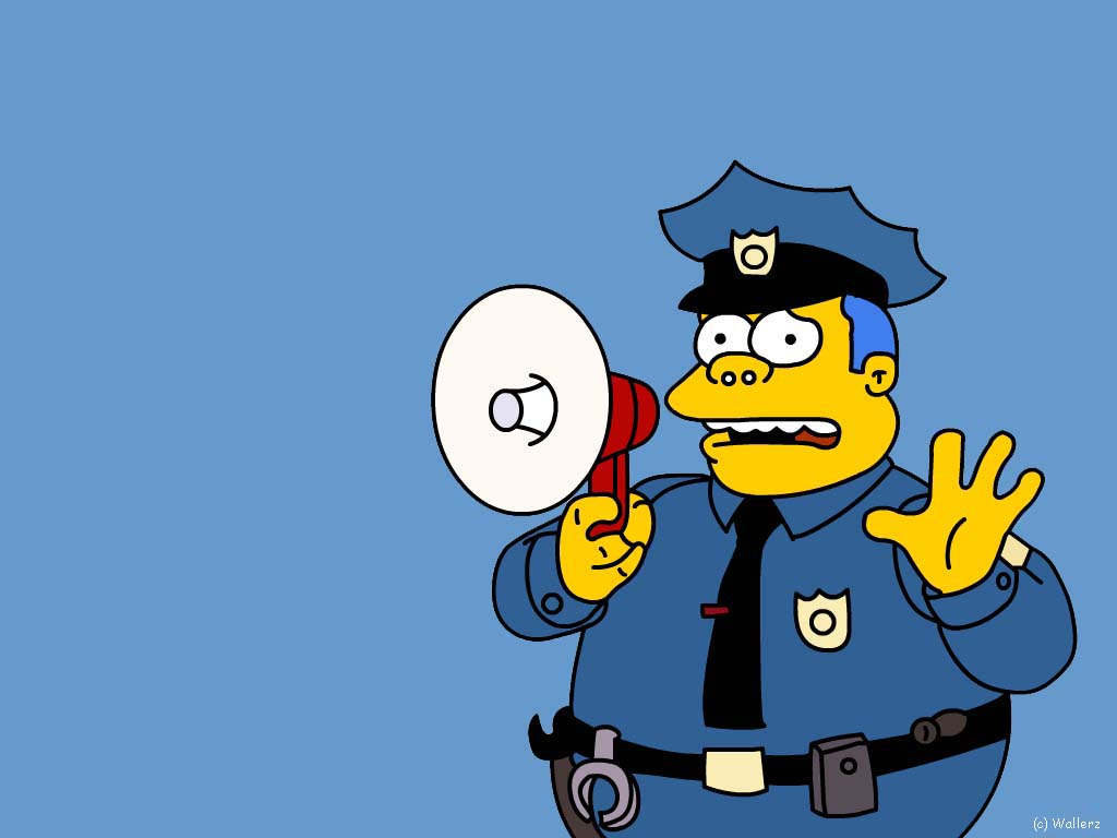 Fonds d'cran Dessins Anims Les Simpsons Police des Simpsons