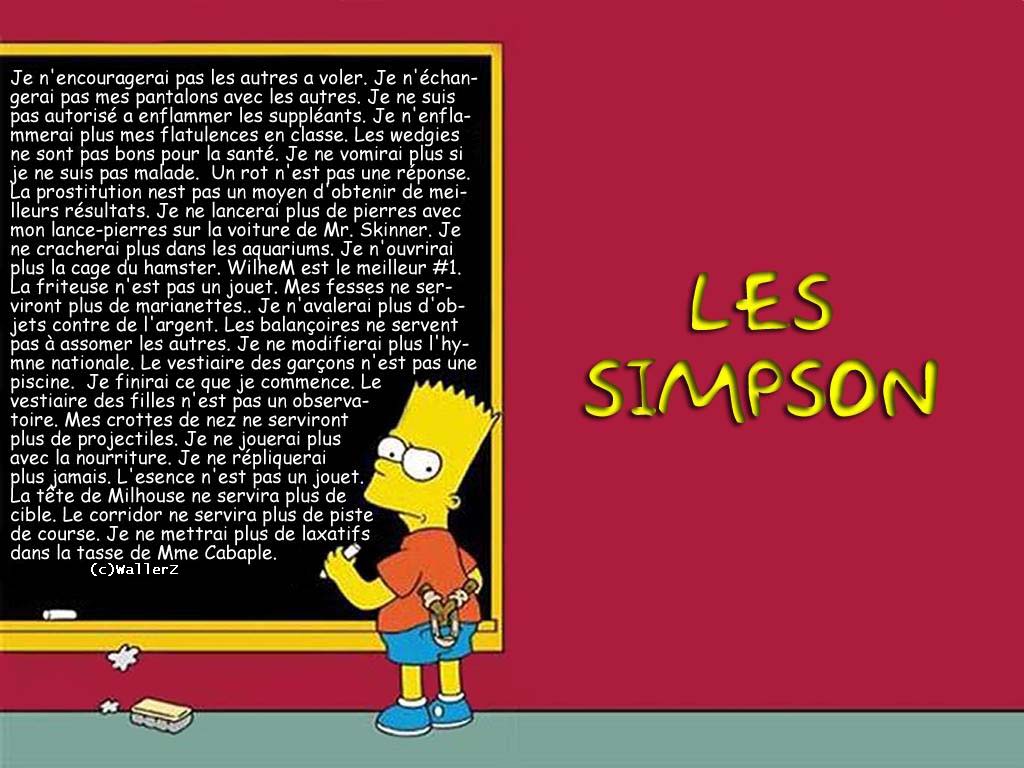 Fonds d'cran Dessins Anims Les Simpsons Bart copie !