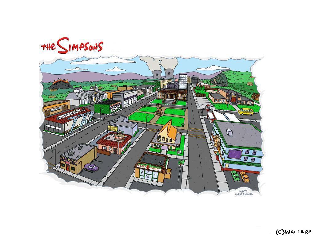 Fonds d'cran Dessins Anims Les Simpsons Springfield