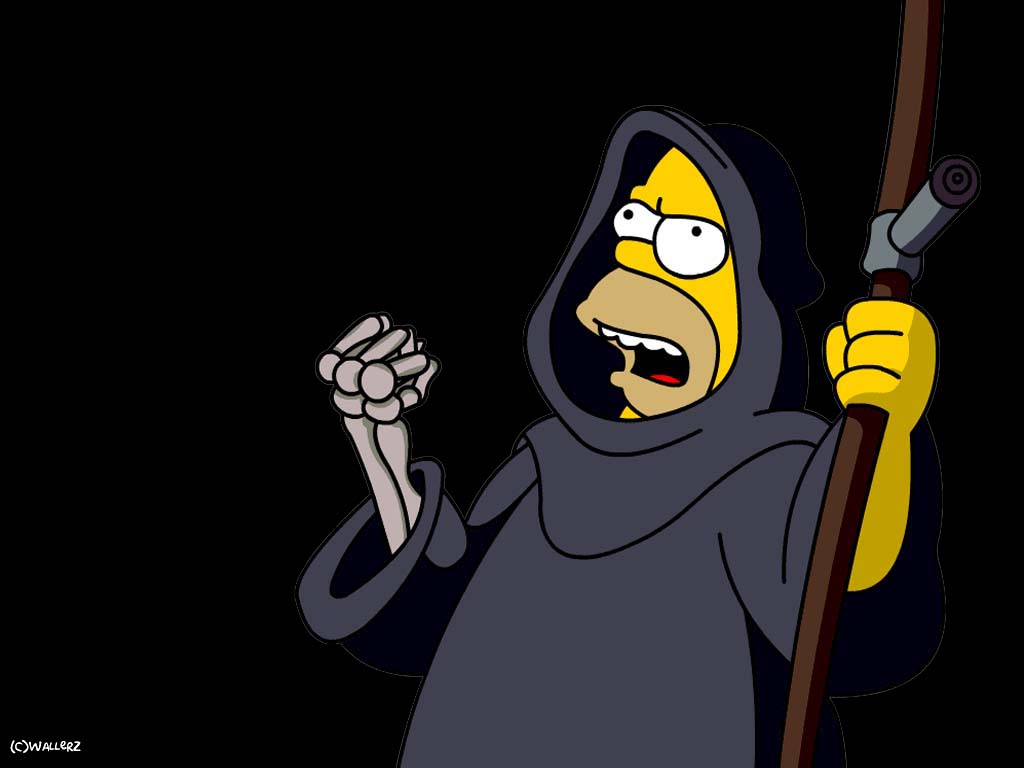 Fonds d'cran Dessins Anims Les Simpsons La mort Homer