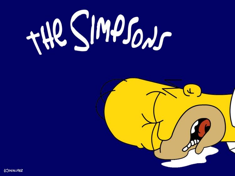 Fonds d'cran Dessins Anims Les Simpsons Homer mort