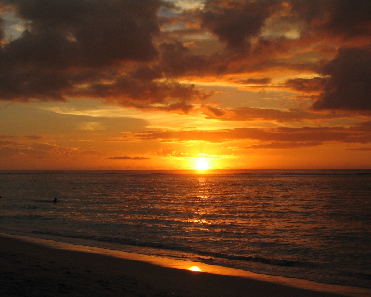 Wallpapers Trips : Africa Mauritius Coucher de soleil (bis)