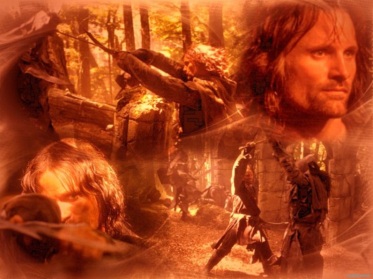 Wallpapers Movies The Lord of the Rings: The Return of the King Aragorn, combattant contre le mal!