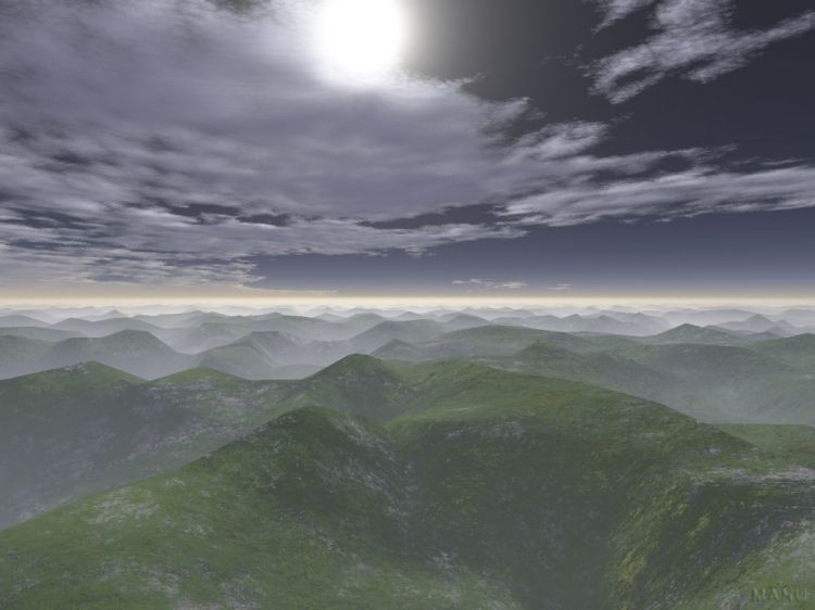 Fonds d'cran Art - Numrique 3D - Terragen Mountains