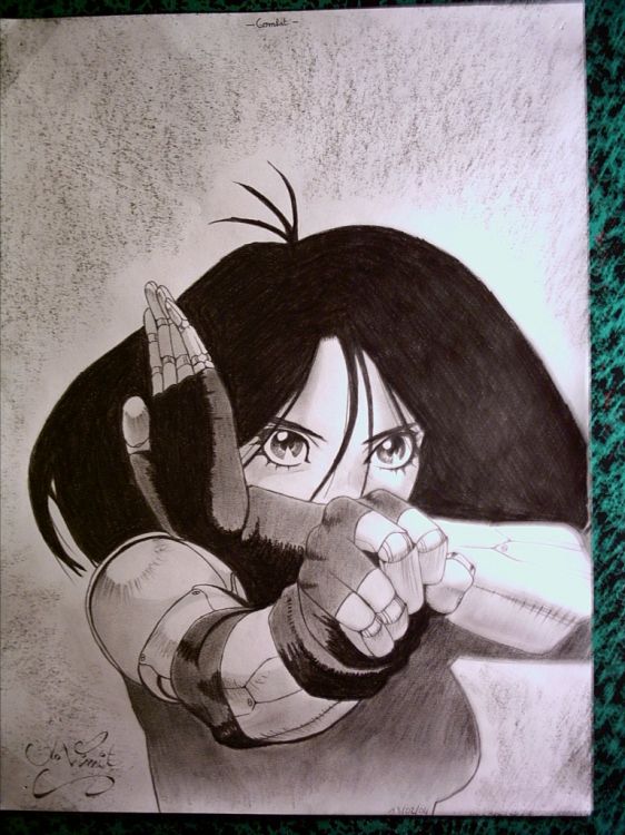 Fonds d'cran Art - Crayon Manga - Personnages -Combat-