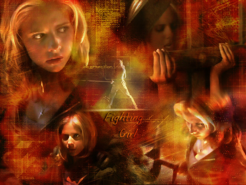 Wallpapers TV Soaps Buffy, the Vampire Slayer Fighting girl