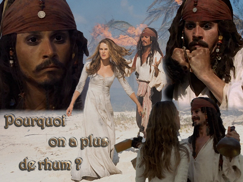 Wallpapers Movies Pirates of the Caribbean - The Curse Of The Black Pearl Pourquoi on a plus de rhum ?