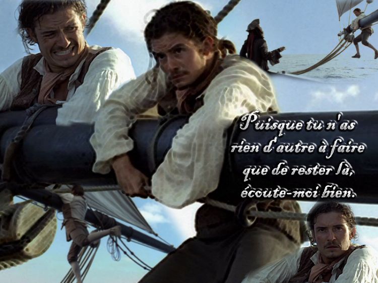 Fonds d'cran Cinma Pirates des Carabes, la Maldiction du Black Pearl Puisque tu n'as rien d'autre  faire...