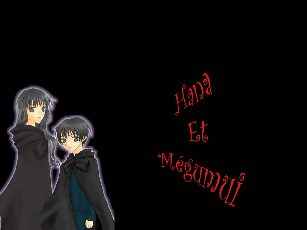 Fonds d'cran Manga Fruits Basket Hana et Mgumi