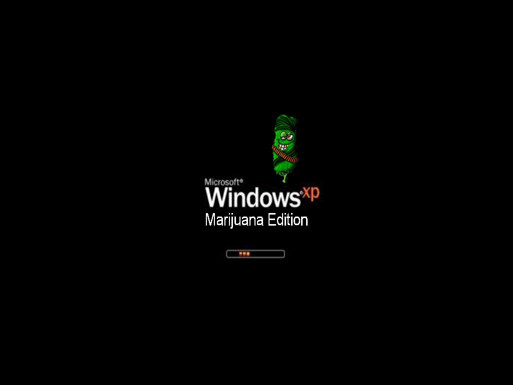 Fonds d'cran Informatique Windows XP Marijuana Edition 