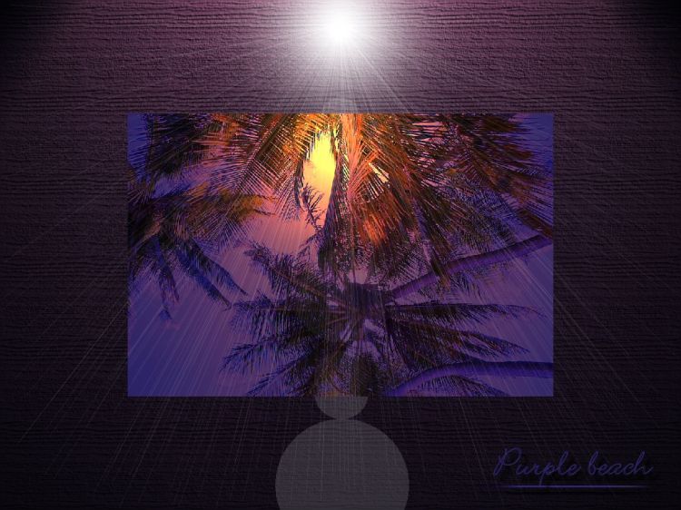 Wallpapers Nature Seas - Oceans - Beaches Purple beach