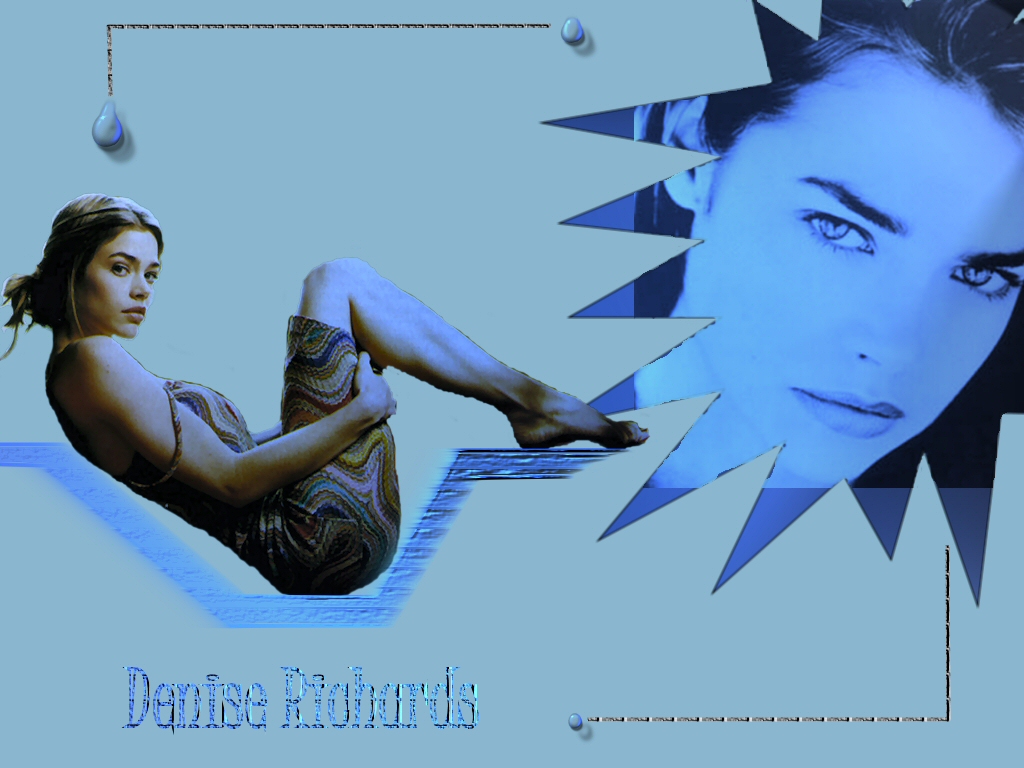 Fonds d'cran Clbrits Femme Denise Richards Blue Denise