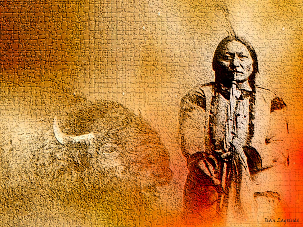 Wallpapers Digital Art Primal Humans Sitting Bull