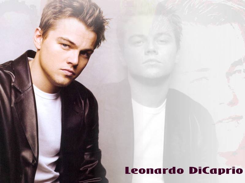 Wallpapers Celebrities Men Leonardo Di Caprio blouson en cuir