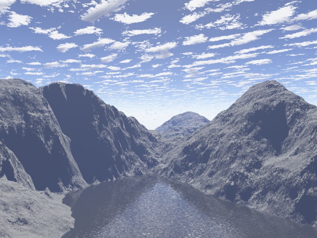 Fonds d'cran Art - Numrique 3D - Terragen Mountain Lake