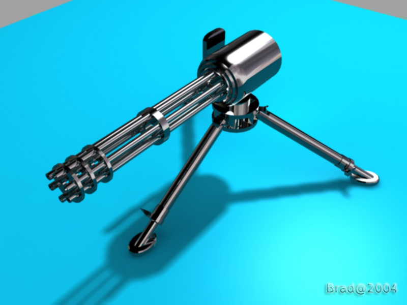 Fonds d'cran Art - Numrique 3D - Divers w.i.p (minigun)