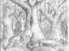 Wallpapers Art - Pencil Forest Life