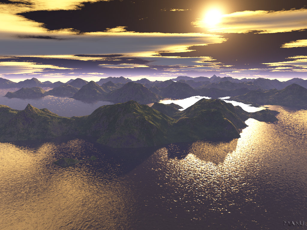 Wallpapers Digital Art 3D - Terragen Costa 2