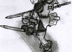 Fonds d'cran Art - Crayon sword of mana