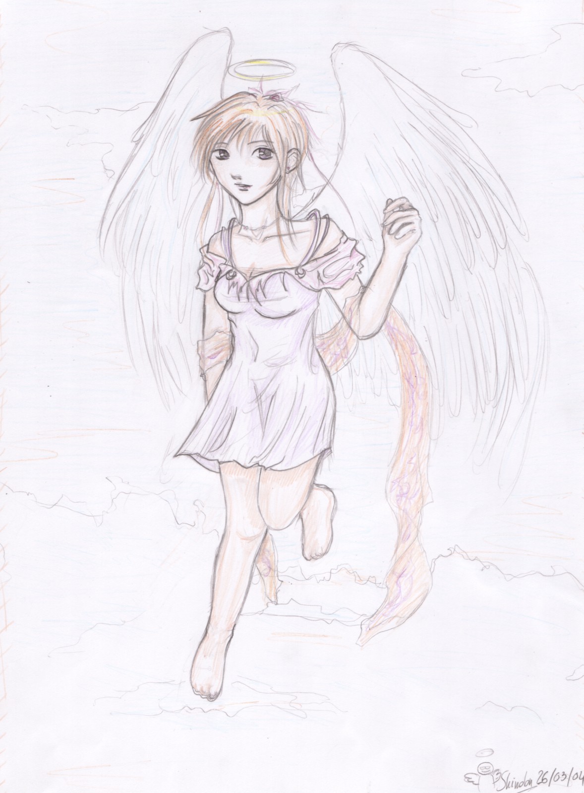 Wallpapers Art - Pencil Fantasy - Angels 