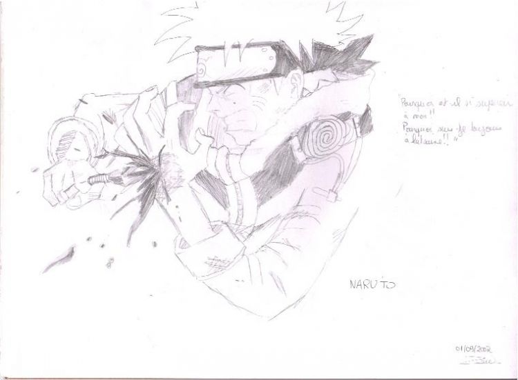 Fonds d'cran Art - Crayon Manga - Naruto naruto2