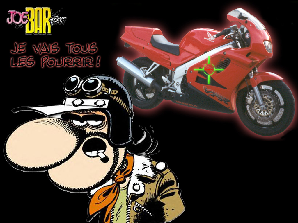 Wallpapers Motorbikes Honda VFR 750 vs Joe Bar Team