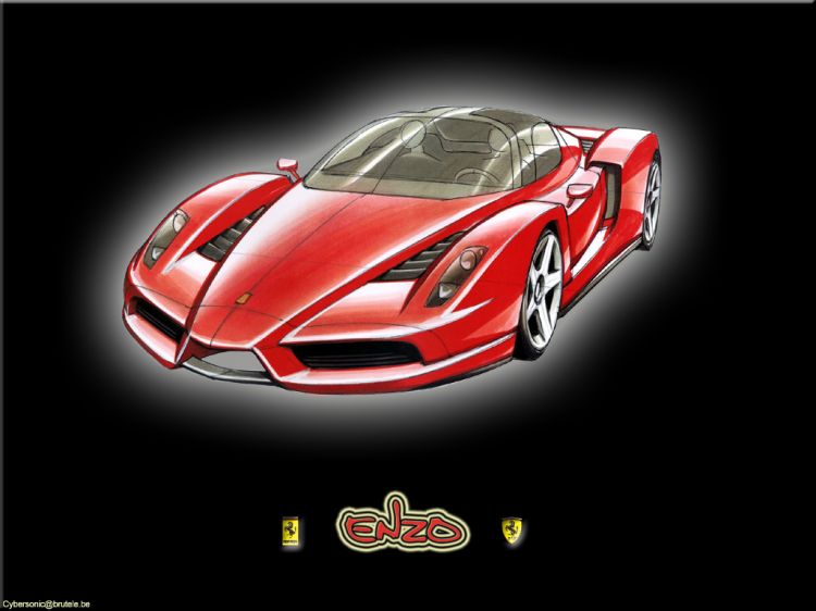 Wallpapers Cars Ferrari Team 'Enzo' Cybersonic