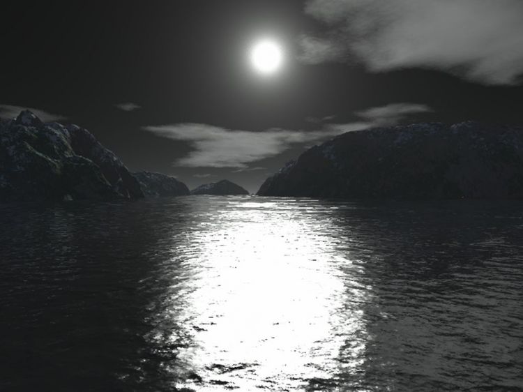 Fonds d'cran Art - Numrique 3D - Terragen Sister Moon