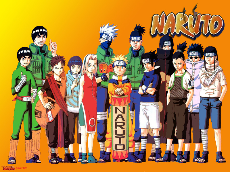 Fonds d'cran Manga Naruto La team Naruto