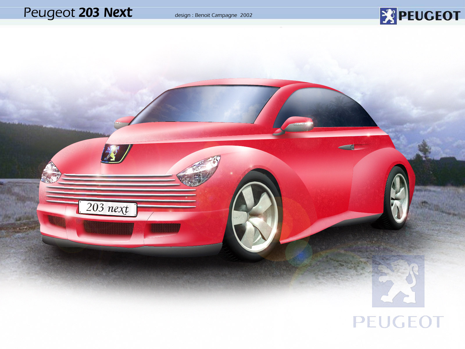 Fonds d'cran Voitures Concepts-car Concept-car retro-futuriste peugeot