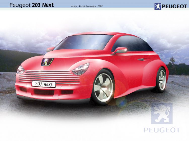 Fonds d'cran Voitures Concepts-car Concept-car retro-futuriste peugeot