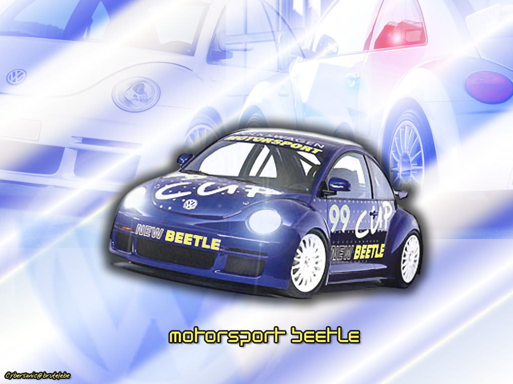 Wallpapers Cars Volkswagen Team Beetle Blue 'Cybersonic'