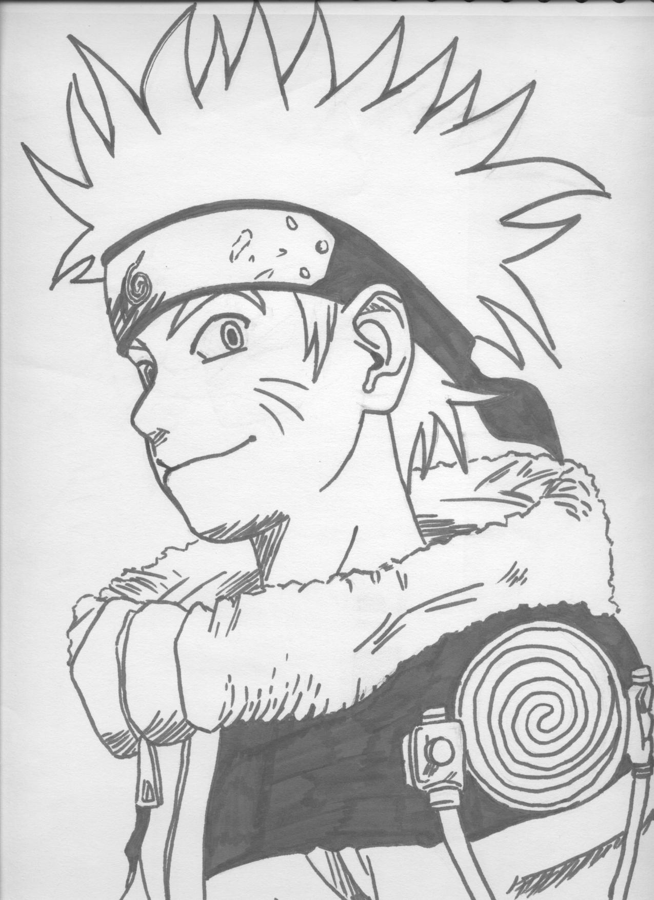 Fonds d'cran Art - Crayon Manga - Naruto Naruto