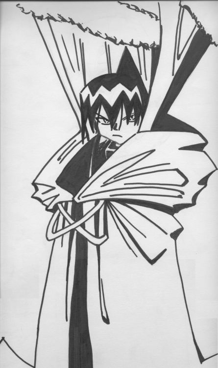 Fonds d'cran Art - Crayon Manga - Shaman King Ren