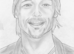 Fonds d'cran Art - Crayon Brad Pitt