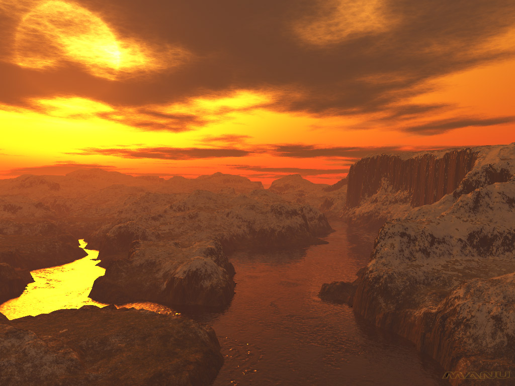 Fonds d'cran Art - Numrique 3D - Terragen Rainbow Bridge