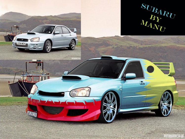 Wallpapers Cars Tuning subaru tripe