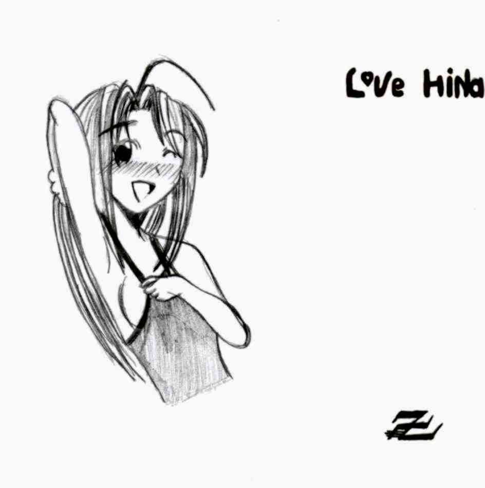 Fonds d'cran Art - Crayon Manga - Love Hina Naru!!!