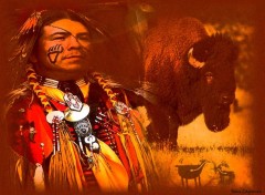 Fonds d'cran Art - Numrique Cheyenne & Bison