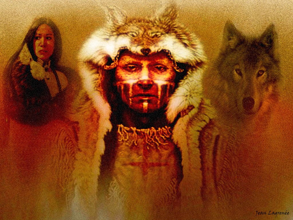 Wallpapers Digital Art Primal Humans Lone Wolf