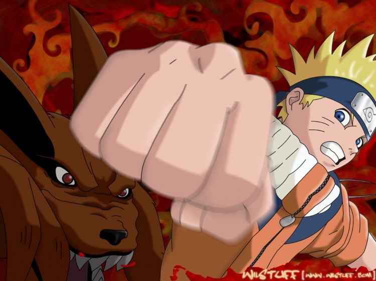 Fonds d'cran Manga Naruto WilSTUFF : Naruto & Kyubi