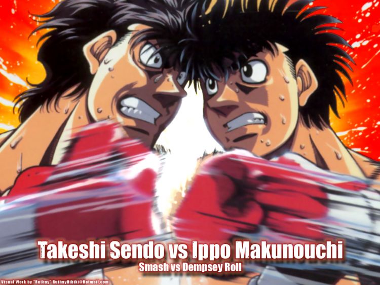 Fonds d'cran Manga Hajime No Ippo Ruthay Hajime No Ippo Takeshi Sendo vs Ippo Makuno