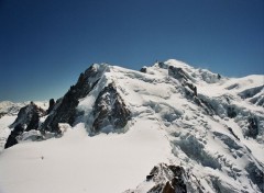 Fonds d'cran Nature Le Mont Blanc (Vue depuis l'Aiguille du Midi)