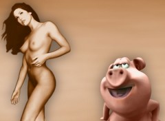 Fonds d'cran Erotic Art Les Hommes sont des cochons