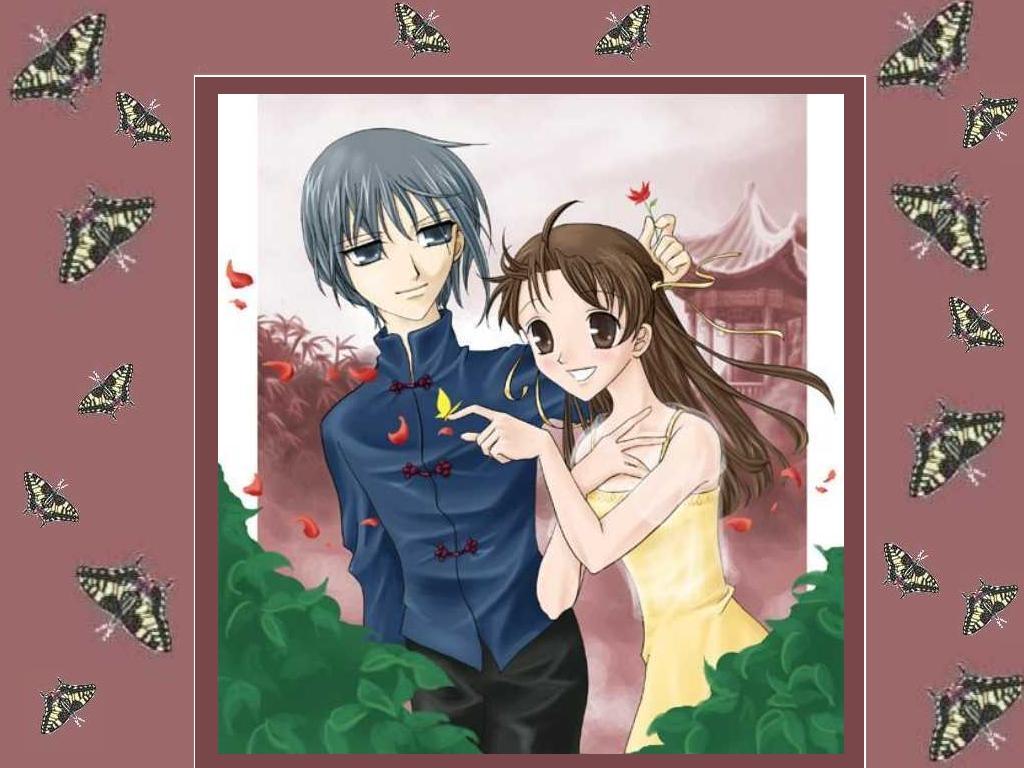 Wallpapers Manga Fruits Basket La nuit aux papillons