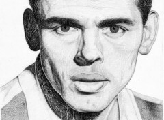 Fonds d'cran Art - Crayon portrait de Jacques Brel