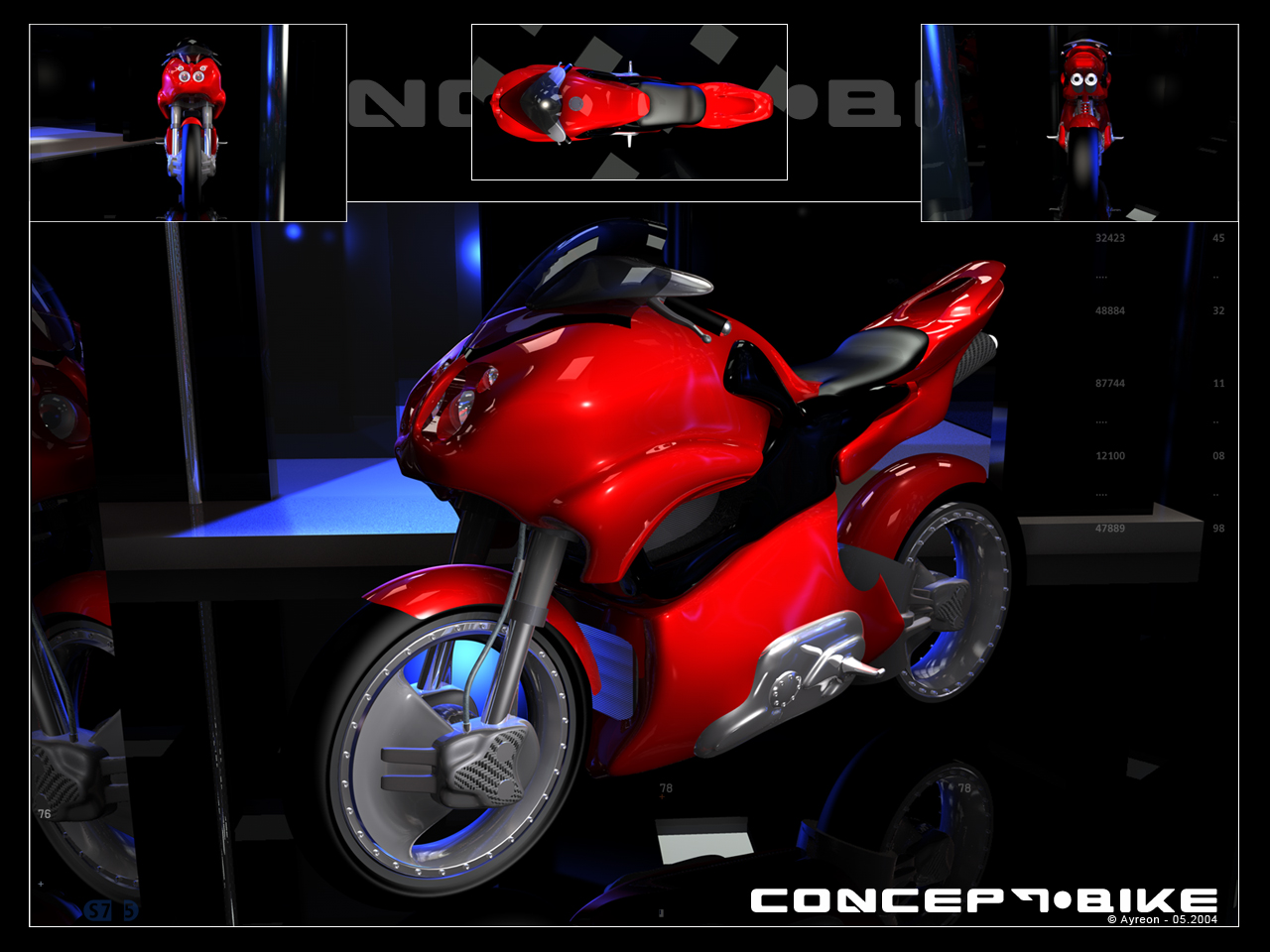 Fonds d'cran Art - Numrique 3D - Cinema 4D Concept-Bike