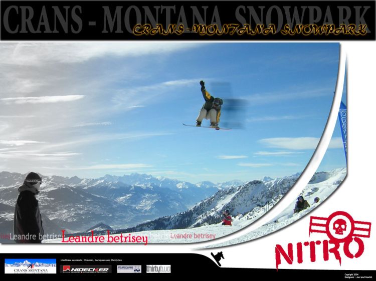 Fonds d'cran Sports - Loisirs Snowboard Leandre Betrisey - Swiss