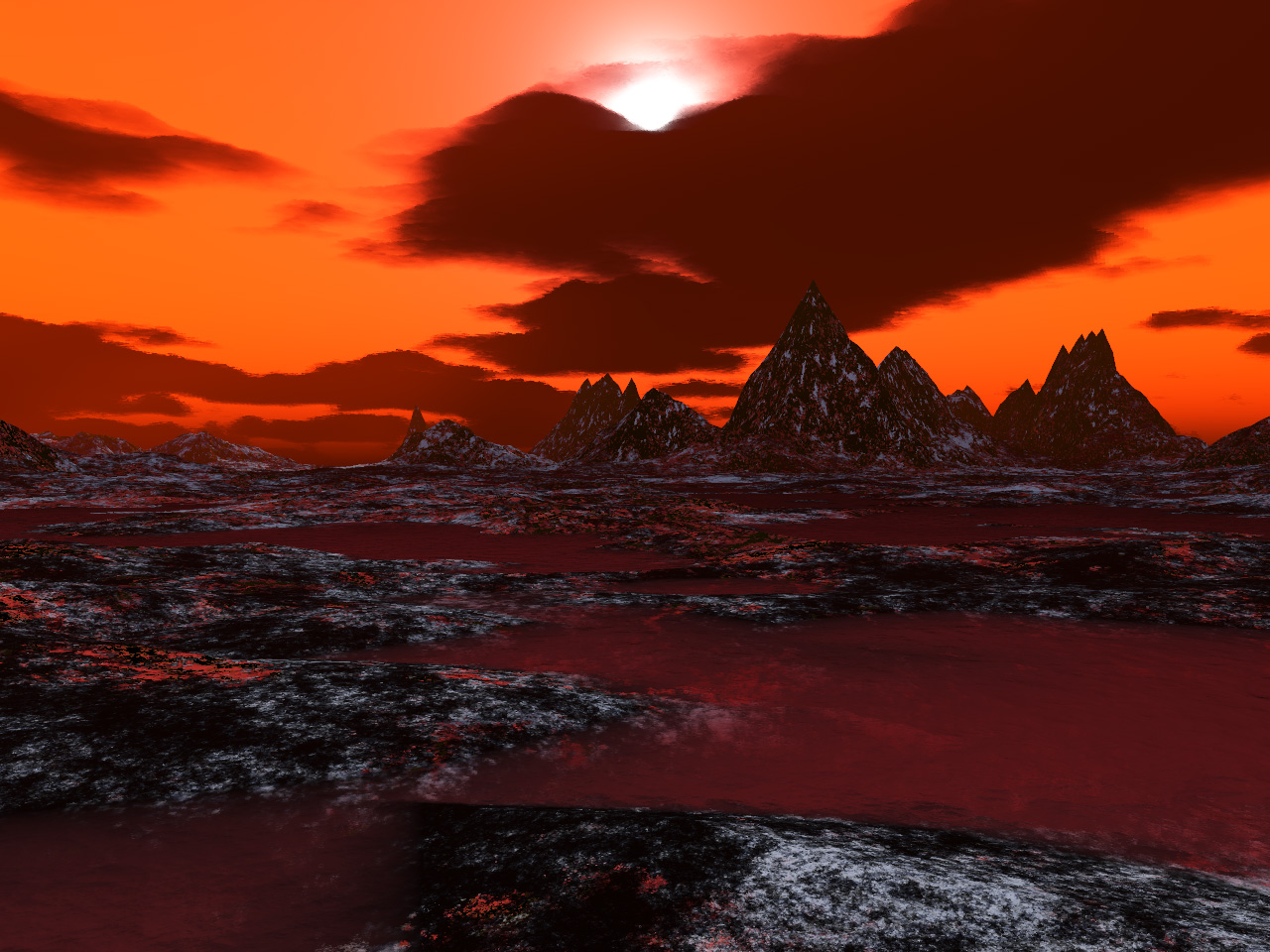 Fonds d'cran Art - Numrique 3D - Terragen After a killing game